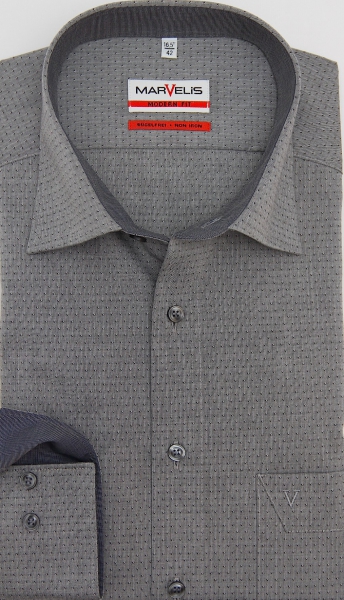 Marvelis Hemd extra lg. Arm 69cm, Modern Fit -schwarz- 72556968